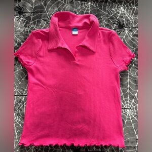 Old navy polo shirt pink